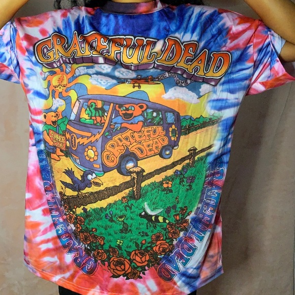 SOLD 🎨 TIE DYE “ GRATEFUL DEAD” OVERSIZED TEE - Picture 2 of 4